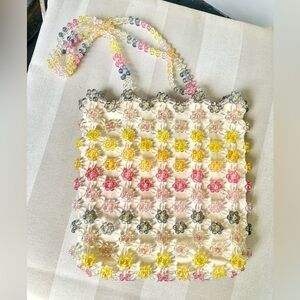 NWOT Cynthia Rowley Women’s Beaded Floral Pastel Shoulder Bag